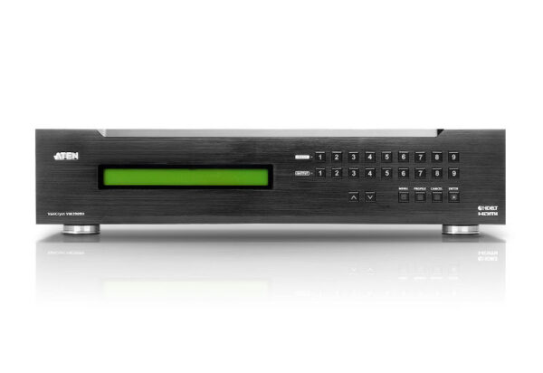 aten vm3909h-at-g переключатель, электрон., hdmi hdbaset-lite, 9> 9 мониторов, без шнуров