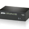 aten vs0102-at-g разветвитель video splitter, vga/svga/multisync+audio, 1> 2 монитора/port 450mhz, 65 метр., f>m, без шнуров, б.п.220> 5.3v