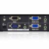 aten vs0102-at-g разветвитель video splitter, vga/svga/multisync+audio, 1> 2 монитора/port 450mhz, 65 метр., f>m, без шнуров, б.п.220> 5.3v