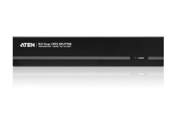 aten vs1204t-at-g разветвитель video splitter, vga/svga/multisync+audio, 1> 4 монитора/port, 300 метр., f, без шнуров, б.п.220> 5.3v