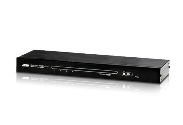 aten vs1804t-at-g разветвитель video splitter, hdmi, 1> 4 монитора/port, 40 метр./1080p,60 метр./1080i, f, без шнуров, б.п.220> 5.3v