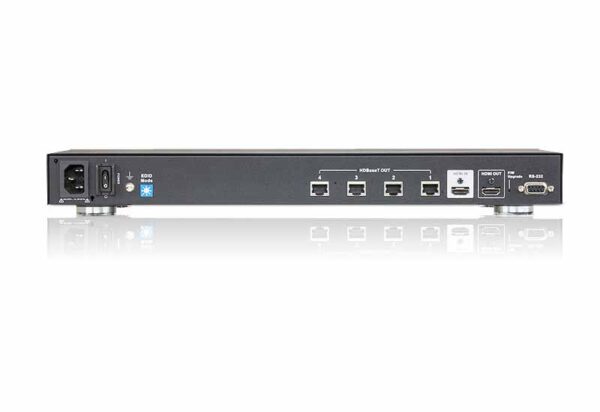 aten vs1814t-at-g разветвитель video splitter, hdmi, 1> 4 монитора/port, 100 метр./1080p, 60 метр./4kx2k, f, без шнуров, б.п.