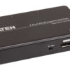 aten vs192-at-g разветвитель video splitter, displayport, 1> 2 монитора/port/порта, 15 метр., f, без шнуров, б.п.220> 5.3v