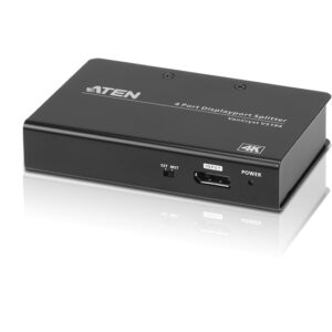 ATEN VS194-AT-G Разветвитель Video Splitter, DisplayPort, 1> 4 монитора/port/порта, 15 метр., F, без шнуров, Б.П.220> 5.3V