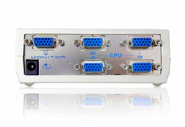 aten vs491-a7-g kvm-переключатель, vga/svga, 4> 1 монитор/port, без шнуров