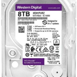 Жесткий диск 8TB WD Purple WD82PURZ 3.5"