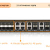 zyxel xs3800-28-zz0101f l2+ коммутатор zyxel nebulaflex pro xs3800-28, 4xrj-45: 1/2,5/5/10g, 8xcombo (sfp: 1/10g, rj-45: 1/2,5/5/10g), 16xsfp+, стекирумеый (до 4), 2 источника питания ac