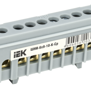 IEK YNN10-69-10KD-K02 Шина нулевая в корп. изол. на DIN-рейку ШНИ-6х9-10-К-Ср