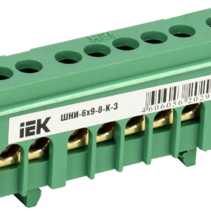 IEK YNN10-69-8KD-K06 Шина нулевая в корп. изол. на DIN-рейку ШНИ-6х9-8-К-З зел.