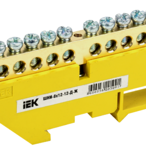 IEK YNN10-812-12D-K05 Шина нулевая на DIN-изол. ШНИ-8х12-12-Д-Ж