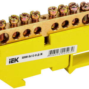 IEK YNN10-812-8D-K05 Шина нулевая на DIN-изол. ШНИ 8х12-8-Д-Ж