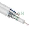 rexant 01-4001 кабель для видеонаблюдения кксв-в + 2х0.5мм., 100м., белый