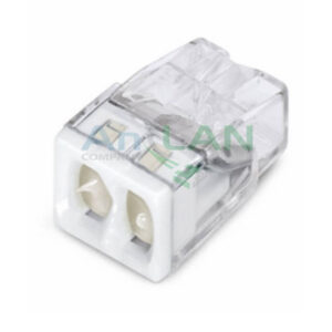 WAGO 2273-242 Клемма соединительная 2-проводная с пастой для распределительных коробок, сечением 0.5-2.5 мм2, белая