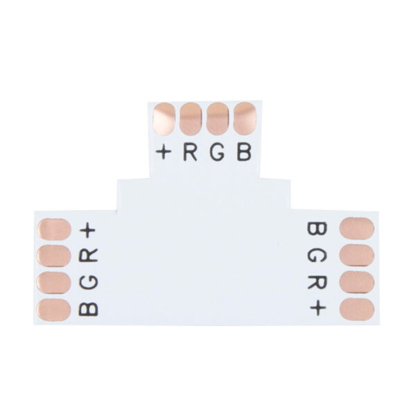плата соединительная (t) для rgb светодиодных лент шириной 10 мм lamper