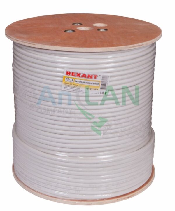 коаксиальный кабель rg-11 rexant 01-3001 75 ом