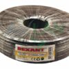 rexant 01-4002 кабель для видеонаблюдения кксв-п + 2х0.5мм., 100м., черный
