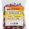 rexant 08-0114 наконечник вилочный изолированный (нви - 6.5мм) 0.5-1.5кв.мм (svs1.25-6, vs1.25-6)