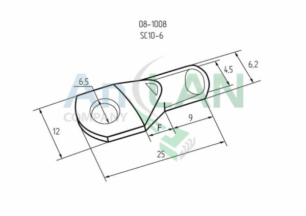 rexant 08-1008 наконечник кольцевой (нк d6.5мм) 10кв.мм