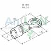 rexant 08-0011 наконечник кольцевой изолированный (нки d3.2мм) 0.5-1.5кв.мм (vr1.25-3)