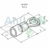 rexant 08-0035 наконечник кольцевой изолированный (нки d6.5мм) 1.5-2.5кв.мм (vr2-6)