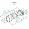 rexant 08-0052 наконечник кольцевой изолированный (нки d5.3мм) 4-6кв.мм (vr5.5-5)