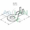 rexant 08-0076 наконечник кольцевой (нк d4.3мм) 0.5-0.8кв.мм (dj431-4a)