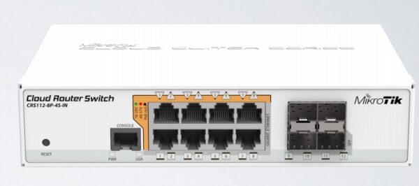 маршрутизатор mikrotik crs112-8p-4s-in