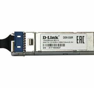D-Link 330R/3KM/A1A SFP-трансивер 1000Base-BX-U Single-mode 3KM WDM, support 3.3V power, SC connector