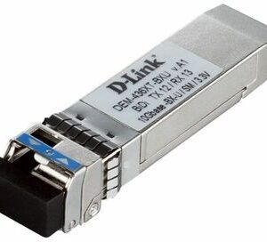 D-Link 436XT-BXU/20KM/B2A WDM трансивер SFP+ с 1 портом 10GBase-ER (Tx:1330 нм, Rx:1270 нм) для одномодового оптического кабеля (до 20 км)