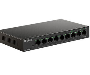 D-Link DES-1009MP/A1A Неуправляемый коммутатор с 8 портами 10/100Base-TX и 1 портом 10/100/1000Base-T (8 портов РоЕ 802.3af/at, PoE-бюджет 117 Вт)