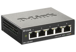 D-Link DGS-1100-05V2/A1A Настраиваемый L2 коммутатор с 5 портами 10/100/1000Base-T