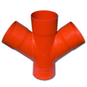 DKC / ДКС 021063 Соединение для четырех двустенных труб одного диаметра ф63мм, 45°, полипропилен