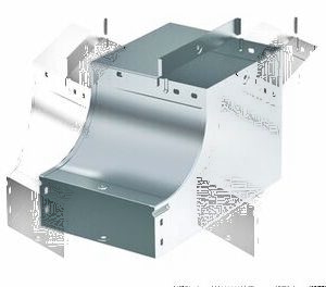 DKC / ДКС 37045KHDZ Угол CSSD 90 вертикальный внутренний переходник прав. осн. 300 H80, в комплекте с крепеж. эл-ми и соединит. пластинами, HDZ