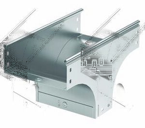 DKC / ДКС 37108KHDZ Ответвитель TD Т-образный вертикальный 600/80, в комплекте с крепеж. эл-ми и соединит. пластинами, HDZ