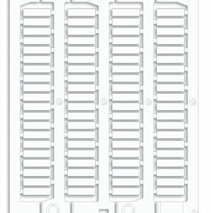 DKC / ДКС NUT15 Маркировка для провода, жесткая, для трубочек. 4х15мм. Белая