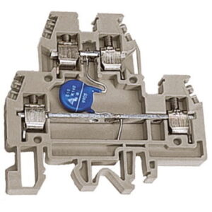DKC / ДКС ZDSV048 DAS.4/V48, 2х уровневый проходной зажим бежевый 4 кв.мм с варистором между уровнями 48 В