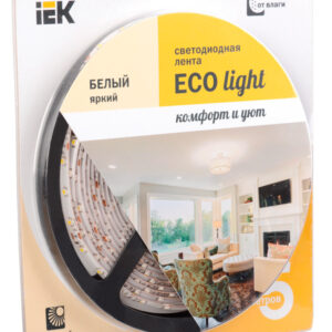 IEK LSR1-3-054-65-1-05 Лента светодиодная ECO LED LSR-3528RGB54-4.8-IP65-12V (уп.5м) полноцвет.