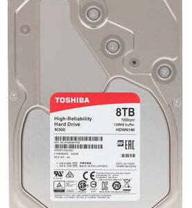Жесткий диск 8TB Toshiba N300 HDWG180UZSVA 3.5"