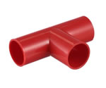 Ecoplast 49325-10 Тройник для аспирационной системы D25мм, АБС, цвет красный, упаковка 10шт