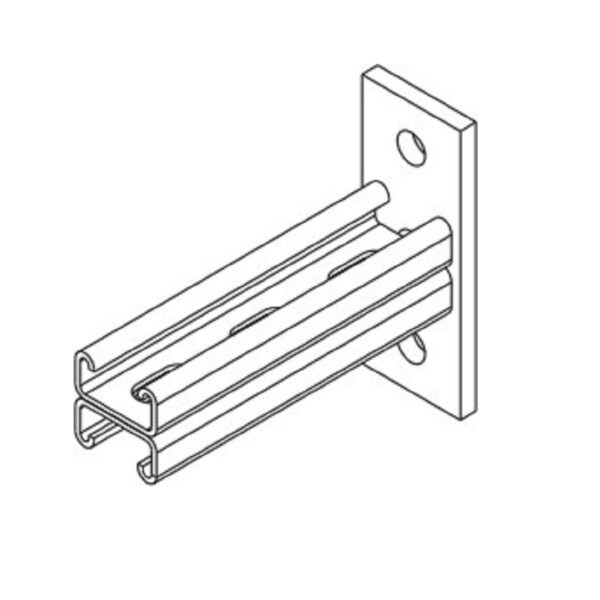 ostec кксч412125-2-300 кронштейн консольный страт двойной 412125-300 (неоцинк.)