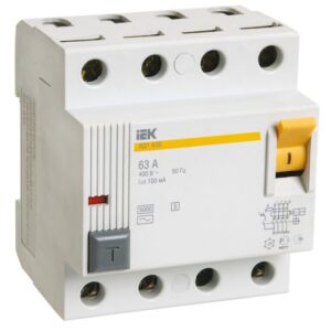 IEK MDV12-4-025-300 Выключатель диф. тока 4п 25A 300mA тип AC S ВД1-63