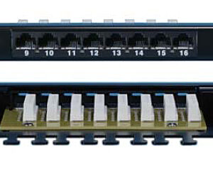 Патч-панель высокой плотности Hyperline 19" PPHD-19-24-8P8C-C6-110D 0.5U 24 порта