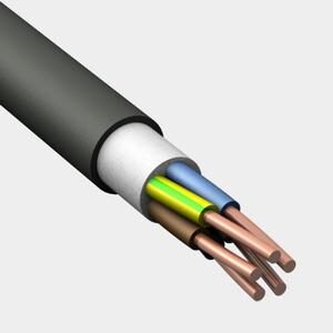 Кабель ППГнг(А)-HF 5х4 мм Конкорд 4677 черный