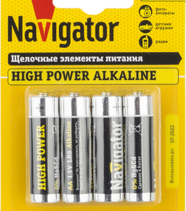 Батарейки AA/LR6 Navigator 94753 блист.4шт