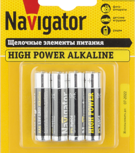 Батарейки AAA/LR03 Navigator 94751 блист.4шт