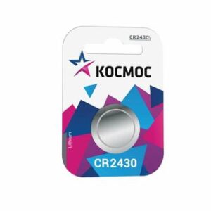 Батарейки CR2430 Космос KOCR24301BL блист.1шт