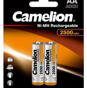 Аккумуляторные батарейки 2500мА.ч AA/LR6 Camelion 6107 блист.2шт