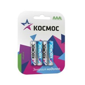 Батарейки AAA/LR03 Космос KOCLR034BL_classic блист.4шт