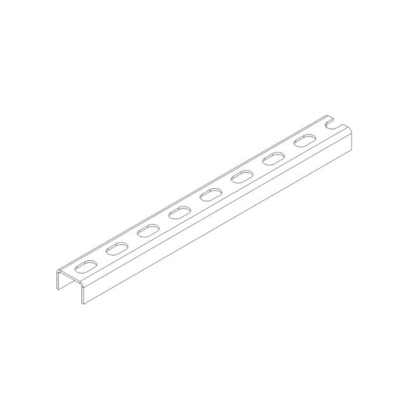 ostec сп302015u1-3 профиль монтажный u-образный 30х20х3000 (1,5 мм)