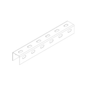 OSTEC СП505020U3-3 Профиль монтажный U-образный перфорированный 50х50х3000 (2 мм)